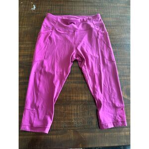 Calia Carrie underwood stay the path cropped leggings XXL pink fuschia